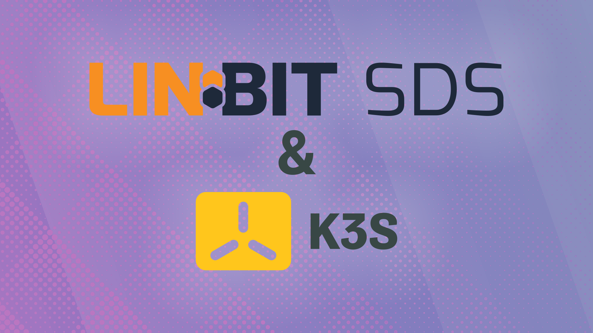 LINBIT SDS & K3s logos