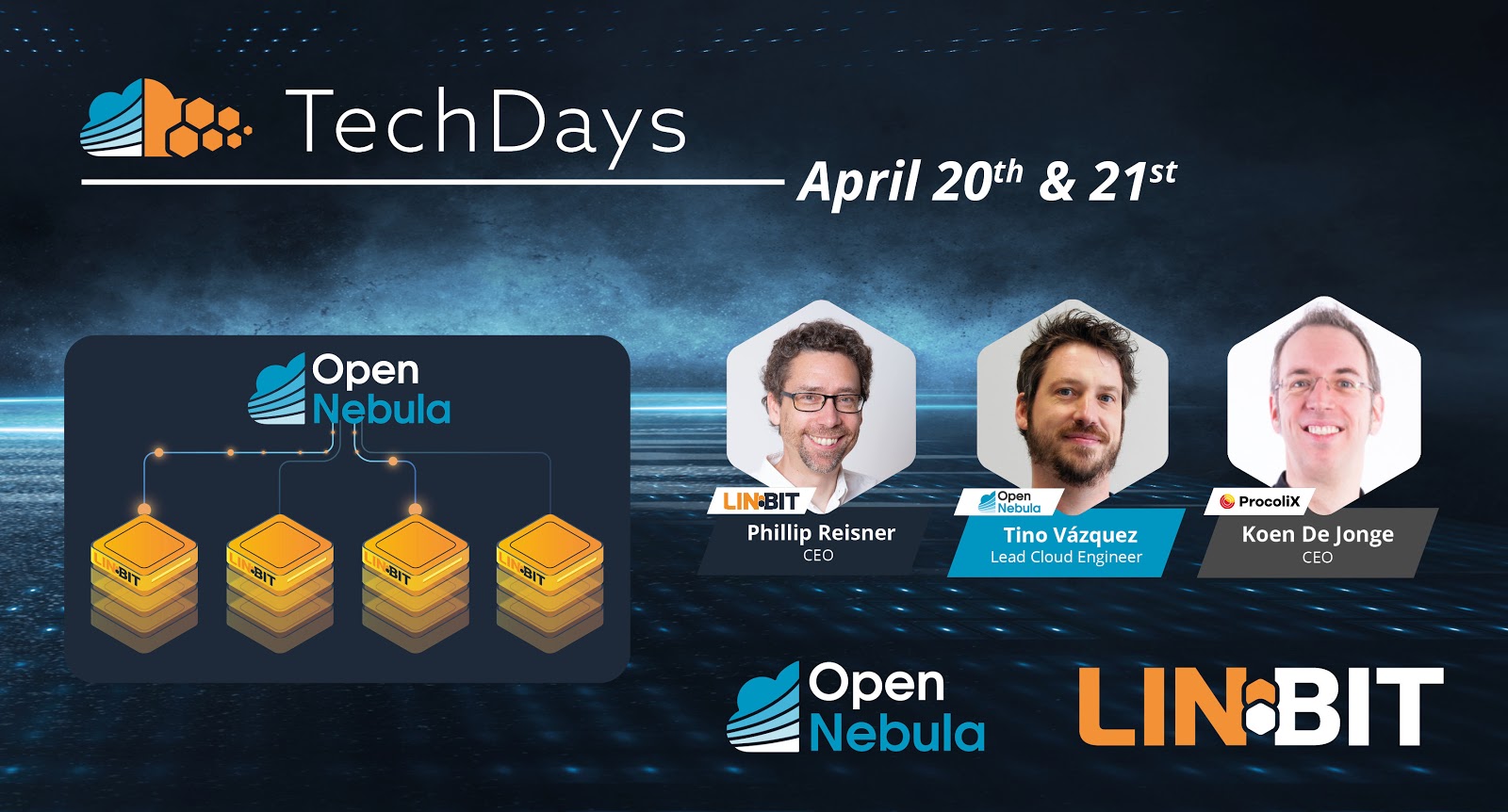 OpenNebula and LINBIT tech days speakers